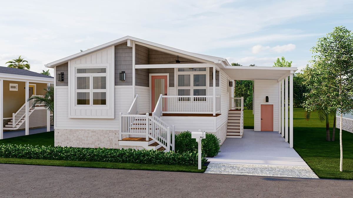 Exterior elevation option for The Sands cottage